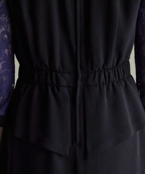 「Callarus」 7分袖ワンピース LL ブルー レディース_画像9