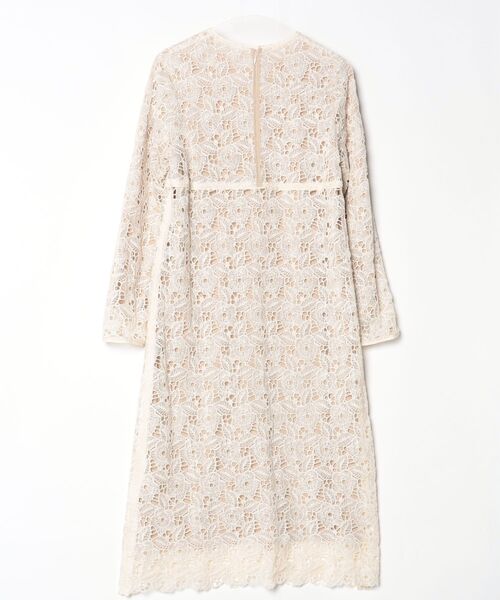 「IENA LA BOUCLE」 長袖ワンピース FREE ベージュ レディース