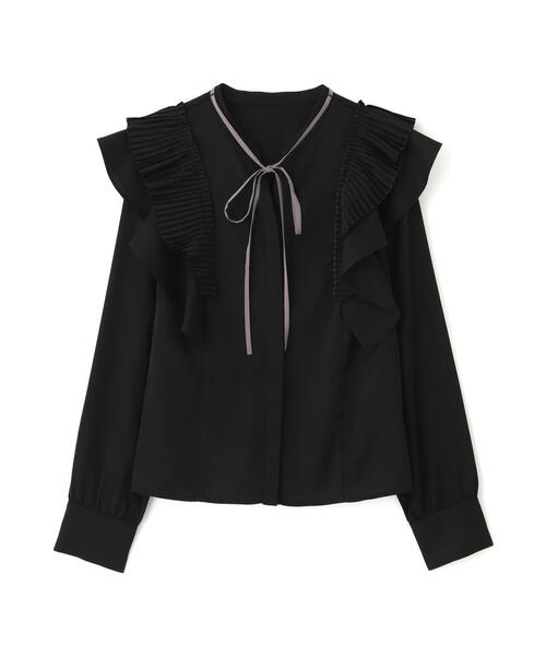 「JILL by JILL STUART」 長袖ブラウス FREE ブラック レディース_画像4