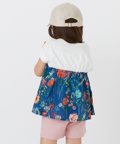 「hakka kids」 「KIDS」半袖カットソー 100cm オフホワイト キッズ_画像2