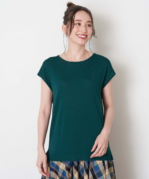「OFUON le MK」 半袖ニット 38 ネイビー レディース_画像8