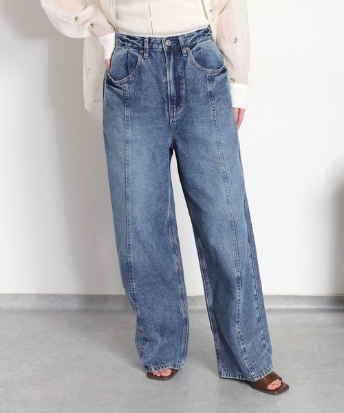 cepo（セポ） ワイドパンツ ジーンズ デニム デニムパンツ 「美脚見え