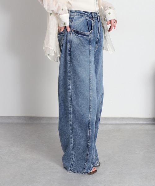 cepo（セポ） ワイドパンツ ジーンズ デニム デニムパンツ 「美脚見え