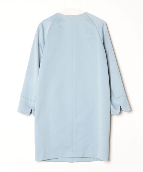 BEAUTY＆YOUTH UNITED ARROWS ノーカラーコート SMALL ブルー