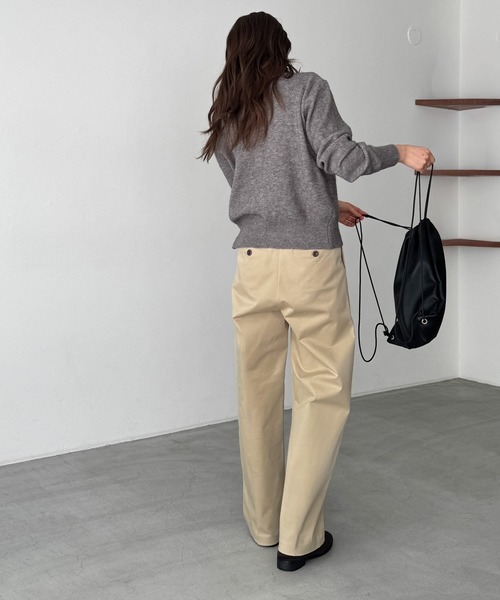 「CANAL JEAN」 スラックス SMALL ベージュ レディースの画像