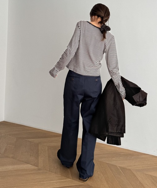 「CANAL JEAN」 スラックス SMALL ベージュ レディースの画像