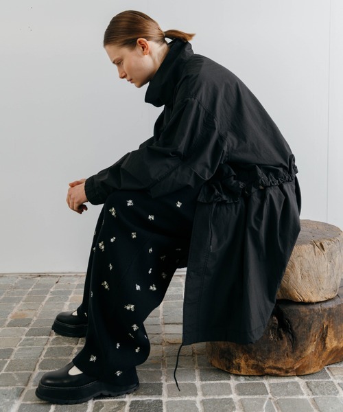 CREDONA（クレドナ） パンツ FLOWER EMBROIDERY KNIT PANTS/フラワー
