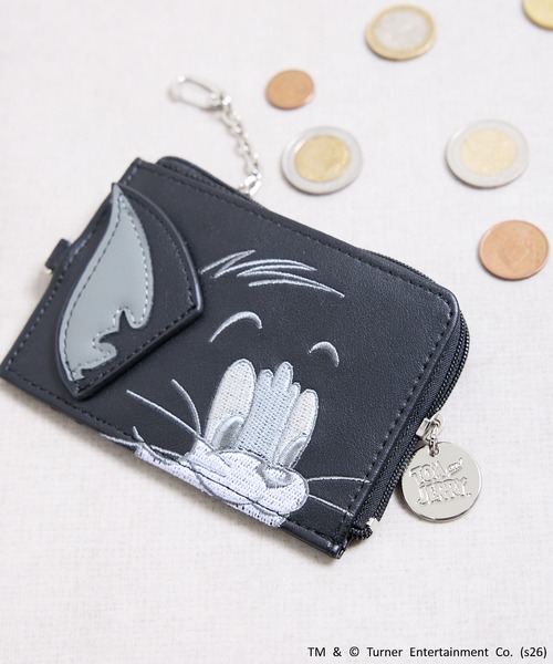 財布 FLAPPER フラッパー:トムとジェリー モノトーンフェイス