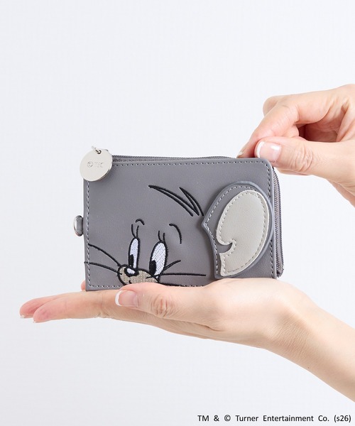 服/ファッション 小物 財布 財布 FLAPPER フラッパー:トムとジェリー モノトーンフェイス