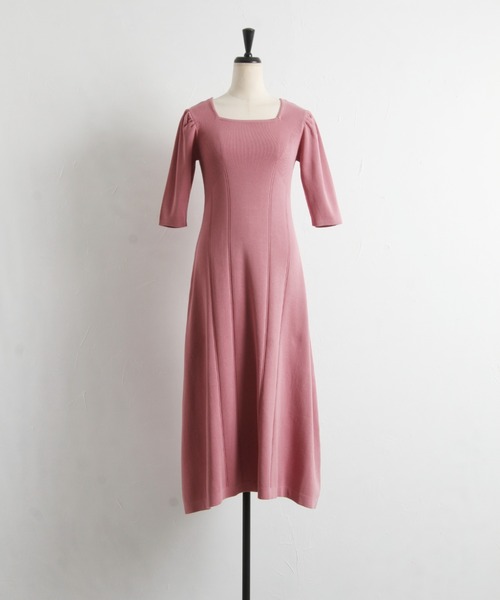 「tocco closet」 ニットワンピース M ピンク レディース_画像4