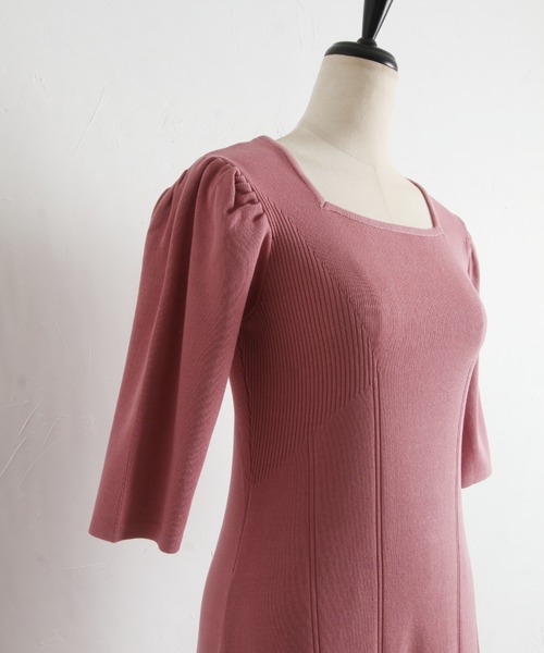 「tocco closet」 ニットワンピース M ピンク レディース_画像9