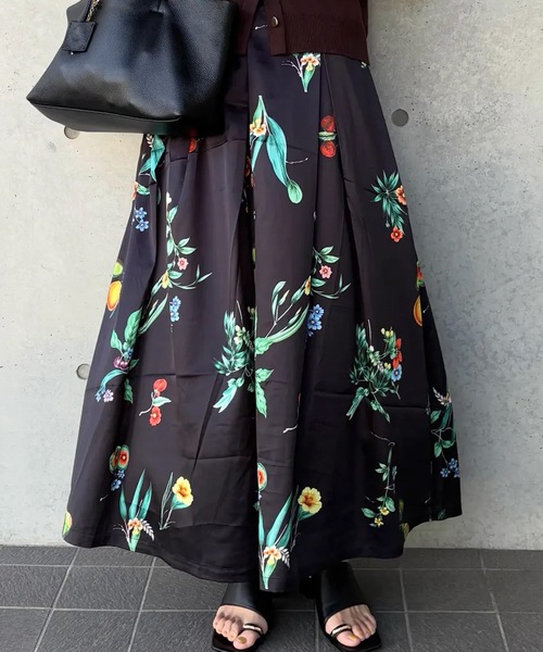 ロング スカート ボタニカル柄スカート : ZOZOTOWN Yahoo!店 - 通販