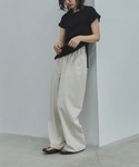 tシャツ 半袖 サイドボタンシアーリブTee ...の詳細画像1