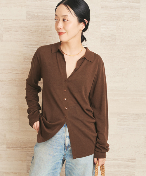 plage（プラージュ） ニット セーター 「追加」sheer skipper ニット