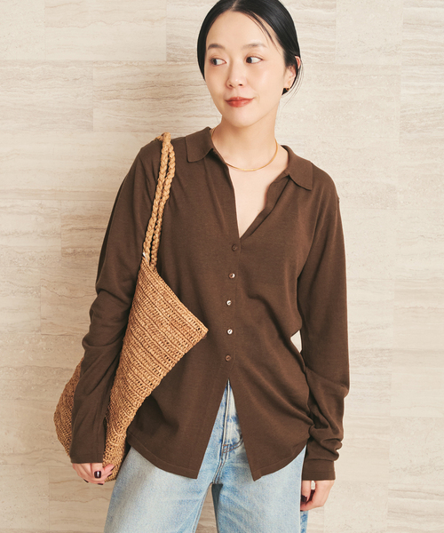 plage（プラージュ） ニット セーター 「追加」sheer skipper ニット