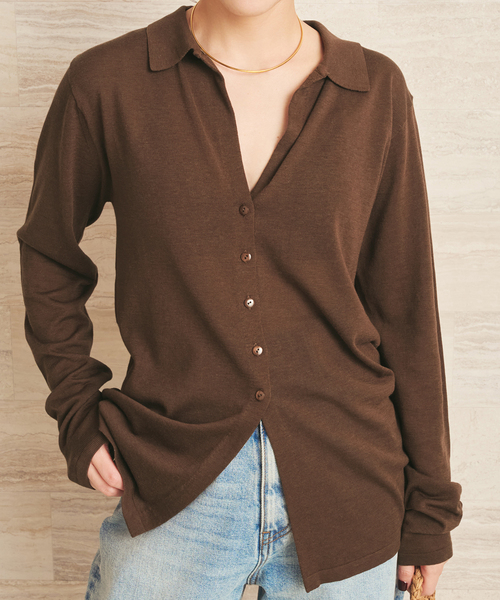 plage（プラージュ） ニット セーター 「追加」sheer skipper ニット