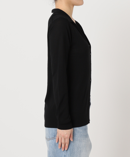 sheer skipper ニット Plage ブラック plage（プラージュ） ニット セーター 「追加」sheer skipper ニット