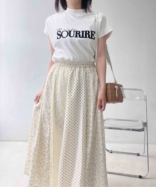AS KNOW AS（アズノゥアズ） ロング スカート 夏 パッチワーク柄切替