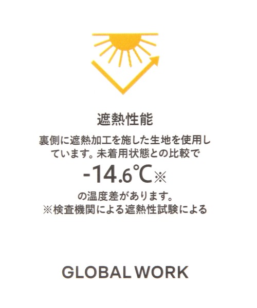 GLOBAL WORK（グローバルワーク） 帽子 ハット uvカット 紫外線カット
