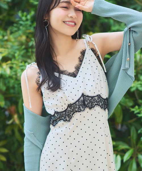 【美品】WILLSELECTION レースキャミワンピース WILLSELECTION（ウィルセレクション） ワンピース レーストリムキャミ