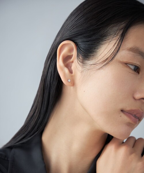 ピアス ピアス ジルコニア スター レディースの画像