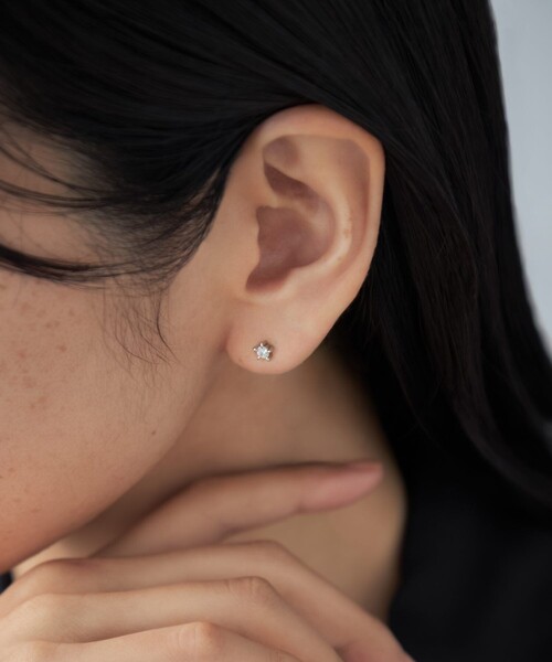 ピアス ピアス ジルコニア スター レディースの画像