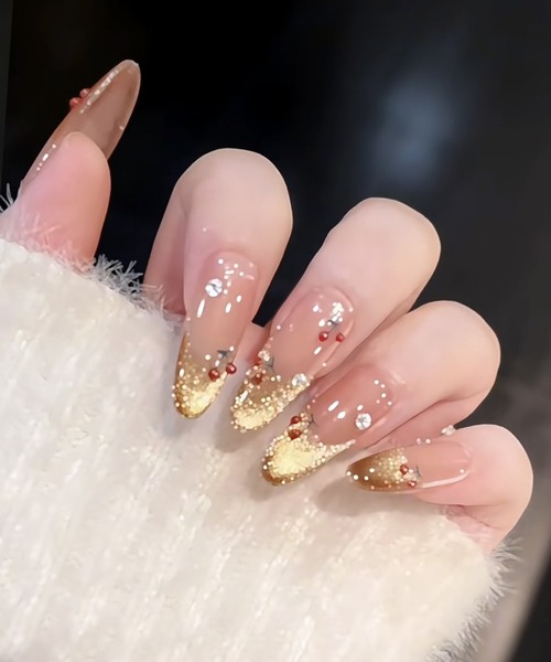 Lace Ladies（レースレディース） ネイルチップ ネイルシール ゴールド
