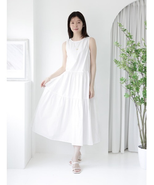 fifth（フィフス） ワンピース ノースリーブティアードワンピース