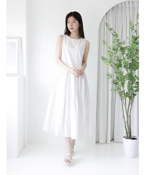 fifth（フィフス） ワンピース ノースリーブティアードワンピース