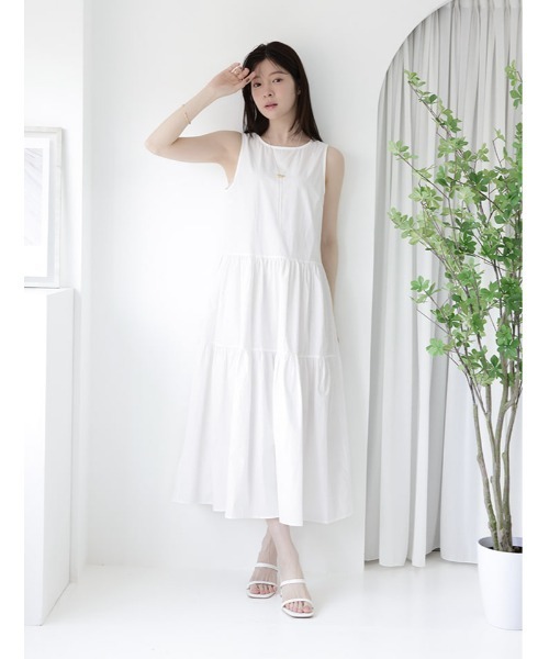 fifth（フィフス） ワンピース ノースリーブティアードワンピース