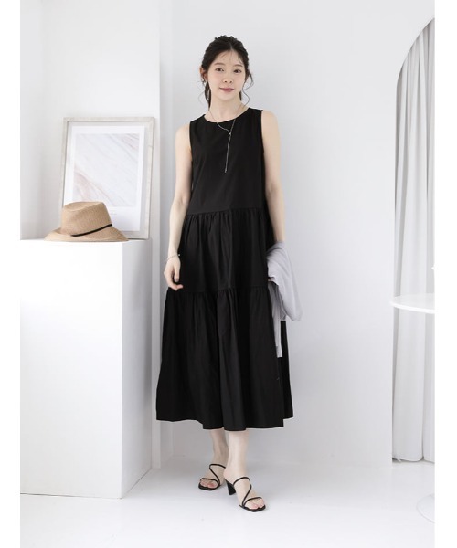 fifth（フィフス） ワンピース ノースリーブティアードワンピース