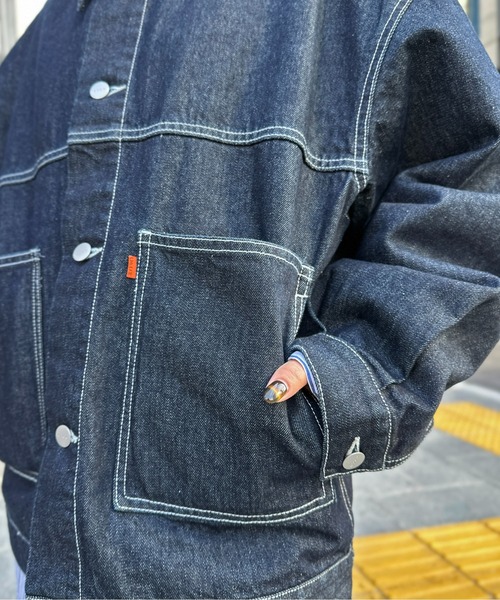「CPCM」 デニムジャケット M ネイビー メンズ_画像3