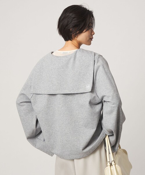 ✨美品✨プロタゴニスタ　フード付き　ポンチョコート　ミルキーホワイト　日本製 ✨美品✨プロタゴニスタ フード付き ポンチョコート ミルキーホワイト