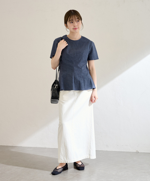 「LE TALON」 フラットパンプス 24.5cm ブラウン レディース_画像6