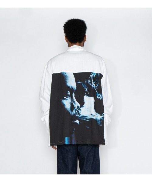 ブラウス “Nas” Oversize Shirt 【ロングスリーブラグランニットプルオーバー】