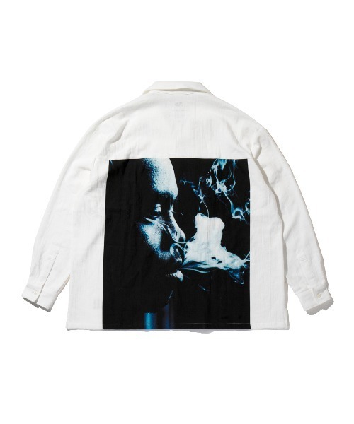 ブラウス “Nas” Oversize Shirt 【ロングスリーブラグランニットプルオーバー】