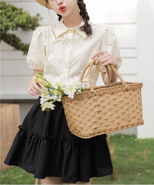 ☆巳358 ☆ GUCCI ブラウス リボン コットン ポプリ ☆巳358 ☆ GUCCI ブラウス リボン コットン ポプリ GUCCI（グッチ）の