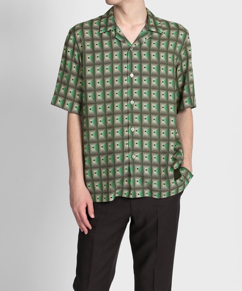 シャツ ブラウス Projector” オープンカラーシャツ / 223355 905U Projector” オープンカラーシャツ Paul 再生繊維 セルロース