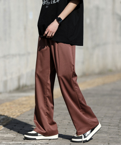 スラックス　ワイド　フレア　深水　ours sullen ドリス スラックス ワイド フレア 深水 ours sullen ドリス