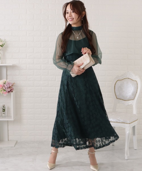 Lace Ladies（レースレディース） ドレス シフォンブラウス付き