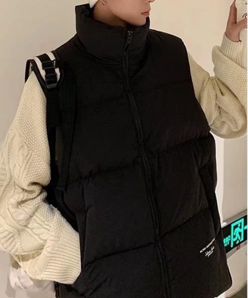 NEW GENTLEMAN ダウンベスト ベスト シェルパ 中綿ビッグベスト メンズ