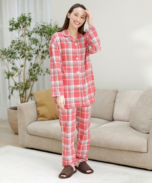 LAVIENNE（ラヴィエンヌ） パジャマ ルームウェア 綿100％微起毛