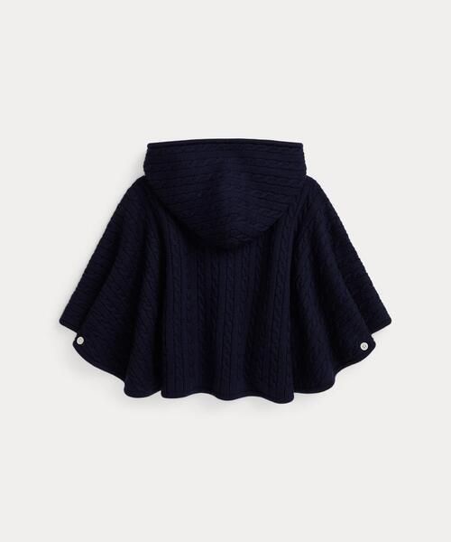 【新品タグ付】POLO RALPH LAUREN ウールフーデッドポンチョニット 新品タグ付】POLO RALPH LAUREN ウールフーデッドポンチョニット