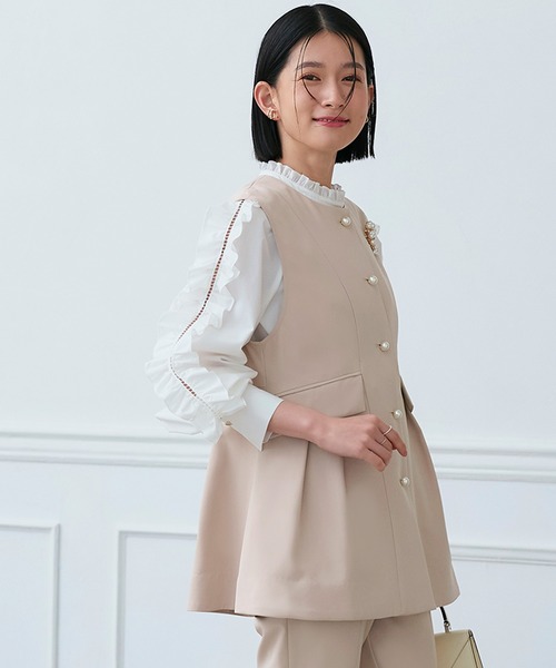 RUIRUE BOUTIQUE（ルイルエブティック） セットアップ パールボタン