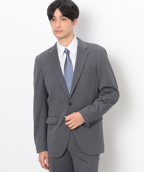 【コムサイズム】セットアップスーツ ヘリンボーン柄 ブラック L trim_fce_item636f1fefa5cb8.jpg