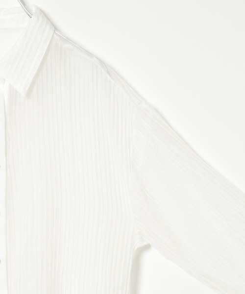 notch. ブラウス シャツ シワ加工シアーシャツ レディース : ZOZOTOWN