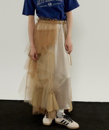 MAISON SPECIAL スカート Raffle Tulle Layered Wrap Skirt