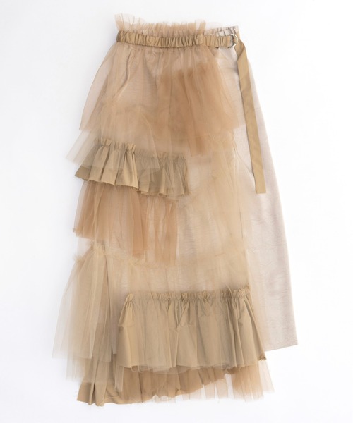 ねお様　MAISON SPECIAL Layered Tulle Ribbon MAISON SPECIAL スカート Raffle Tulle Layered Wrap Skirt