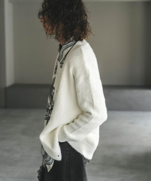 Shoowtime カーディガン オーバールーズモヘアライクニット Shoowtime カーディガン オーバールーズモヘアライクニット