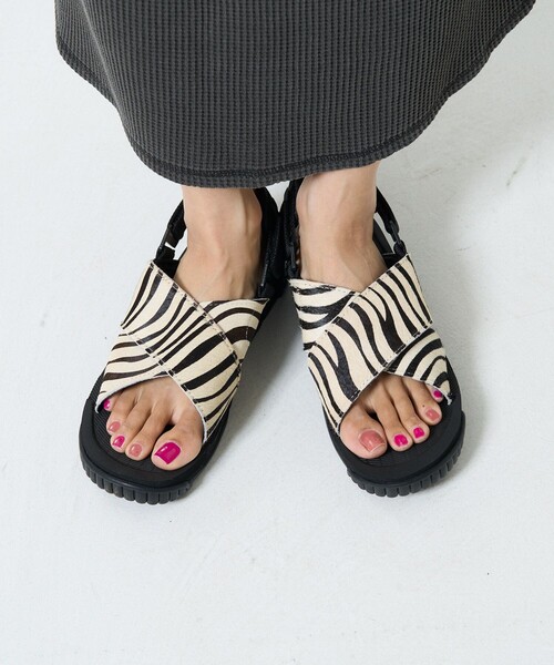 SHAKA サンダル FIESTA COWHAIR レディース Black SHAKA カウヘア スポーツ サンダル FIESTA COWHAIR [レディース